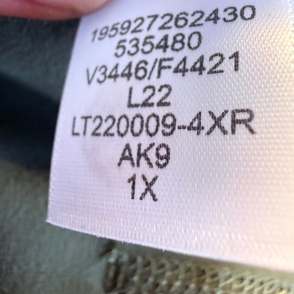 Lands End Olive Green Active Board Shorts Womens 1X - Picture 4 of 5